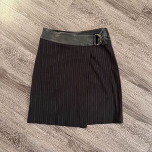 Bebe y2k pinstripe Wrap Skirt